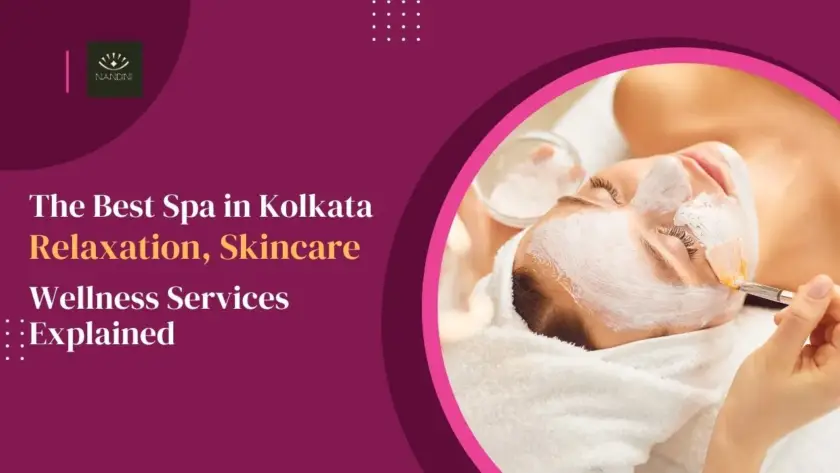 Client enjoying relaxing massage therapy at the best spa in Kolkata for stress relief and skincare wellness.