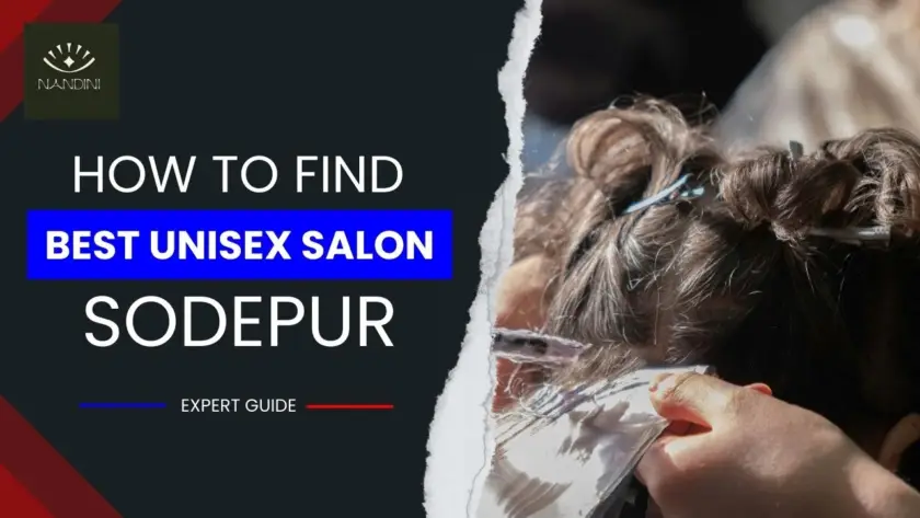 Unisex stylists applying hair extensions, creative coloring, and bridal makeup in best unisex salon in sodepur