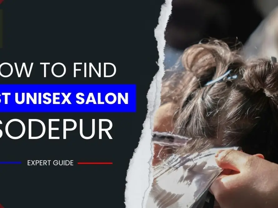 Unisex stylists applying hair extensions, creative coloring, and bridal makeup in best unisex salon in sodepur